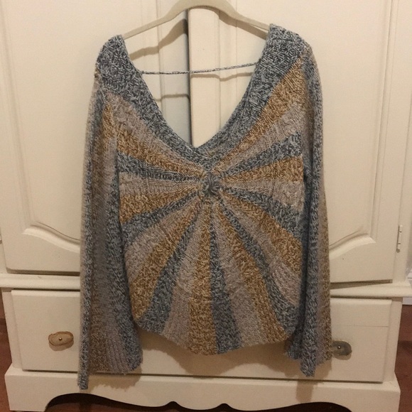 Free People Knitted Bell Sleeve Sweater - Picture 4 of 5